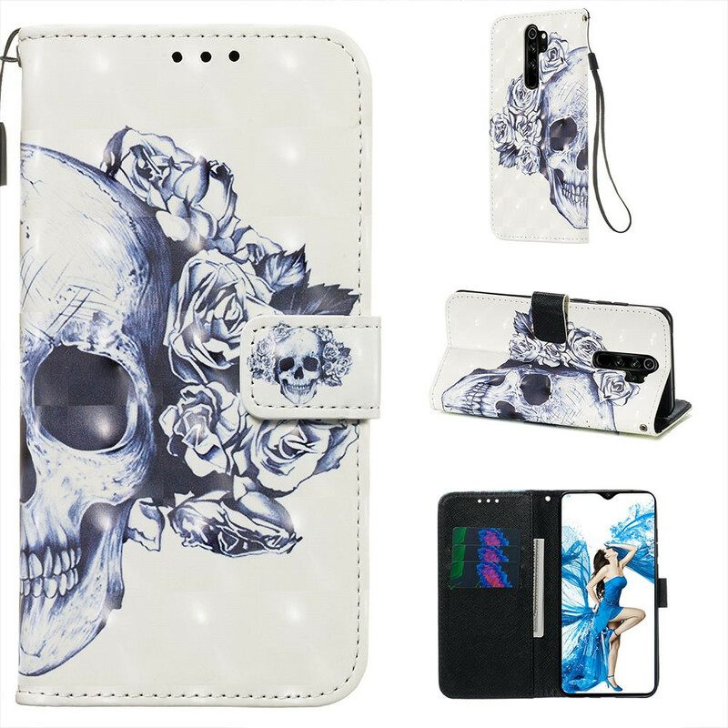 Κάλυμμα Xiaomi Redmi Note 8 Pro Floral Skull