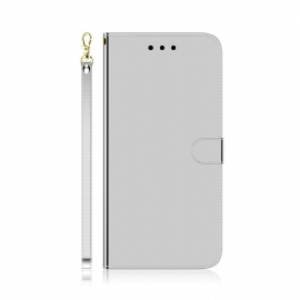Θήκη Flip Xiaomi Redmi Note 8 Pro Κάλυμμα Καθρέφτη Από Απομίμηση Δέρματος