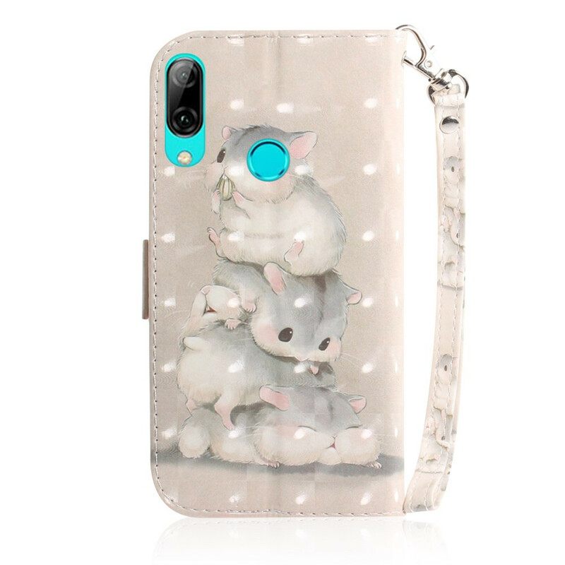 Κάλυμμα Huawei P Smart 2019 / Honor 10 Lite με κορδονι Thong Hamsters