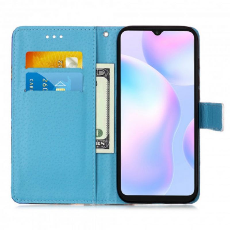 Κάλυμμα Xiaomi Redmi 9A με κορδονι Λουράκι Πεταλούδας Του Πύργου Του Άιφελ