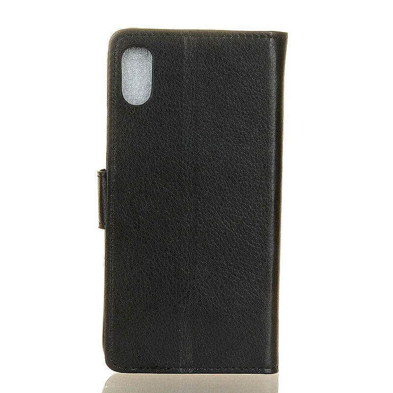 Θήκη Flip Xiaomi Redmi 9A Premium Δερμάτινο Εφέ Litchi