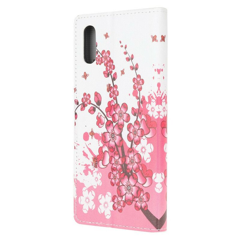 Θήκη Flip Xiaomi Redmi 9A Τροπικά Λουλούδια