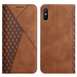 θηκη κινητου Xiaomi Redmi 9A Θήκη Flip Geo Leather Effect