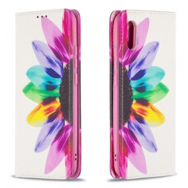 θηκη κινητου Xiaomi Redmi 9A Θήκη Flip Λουλούδι Ακουαρέλας