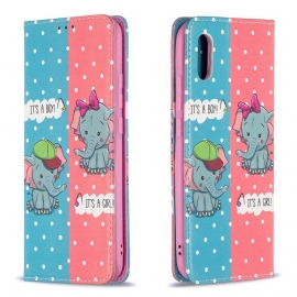 θηκη κινητου Xiaomi Redmi 9A Θήκη Flip Μωρά Ελέφαντα