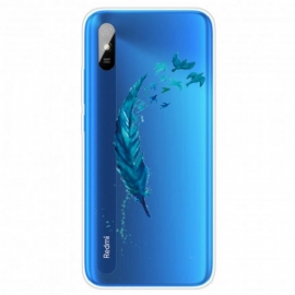 Θήκη Xiaomi Redmi 9A Όμορφο Μπλε Φτερό