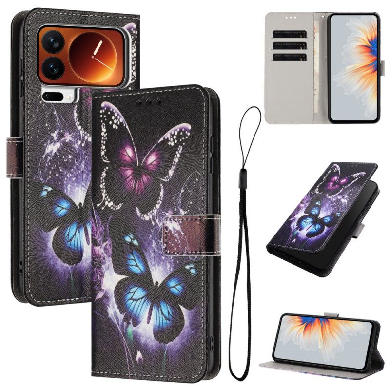 Δερματινη Θηκη Xiaomi 17 Pro Δύο Πεταλούδες