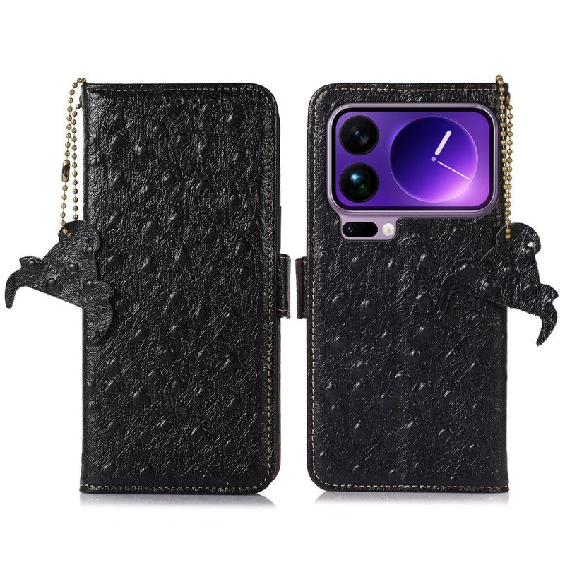 Δερματινη Θηκη Xiaomi 17 Pro Γνήσιο Δέρμα Με Προστασία Rfid