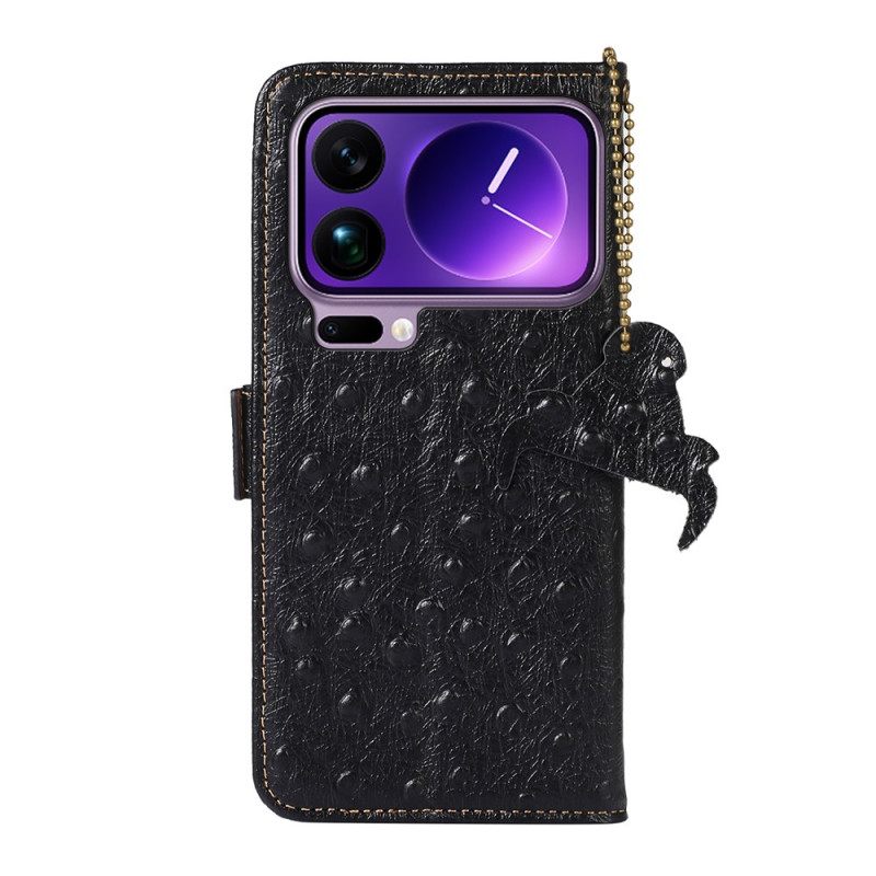 Δερματινη Θηκη Xiaomi 17 Pro Γνήσιο Δέρμα Με Προστασία Rfid