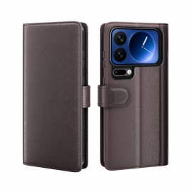 Δερματινη Θηκη Xiaomi 17 Pro Γνήσιο Δέρμα Σιλικόνης