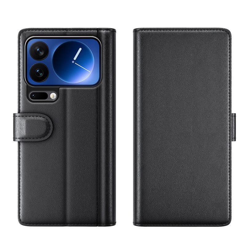 Δερματινη Θηκη Xiaomi 17 Pro Γνήσιο Δέρμα Σιλικόνης