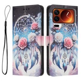 Δερματινη Θηκη Xiaomi 17 Pro Ονειροπαγίδα Και Τριαντάφυλλα Σιλικόνης