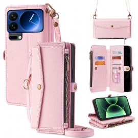 Δερματινη Θηκη Xiaomi 17 Pro Πορτοφόλι Με Λουράκι Ώμου