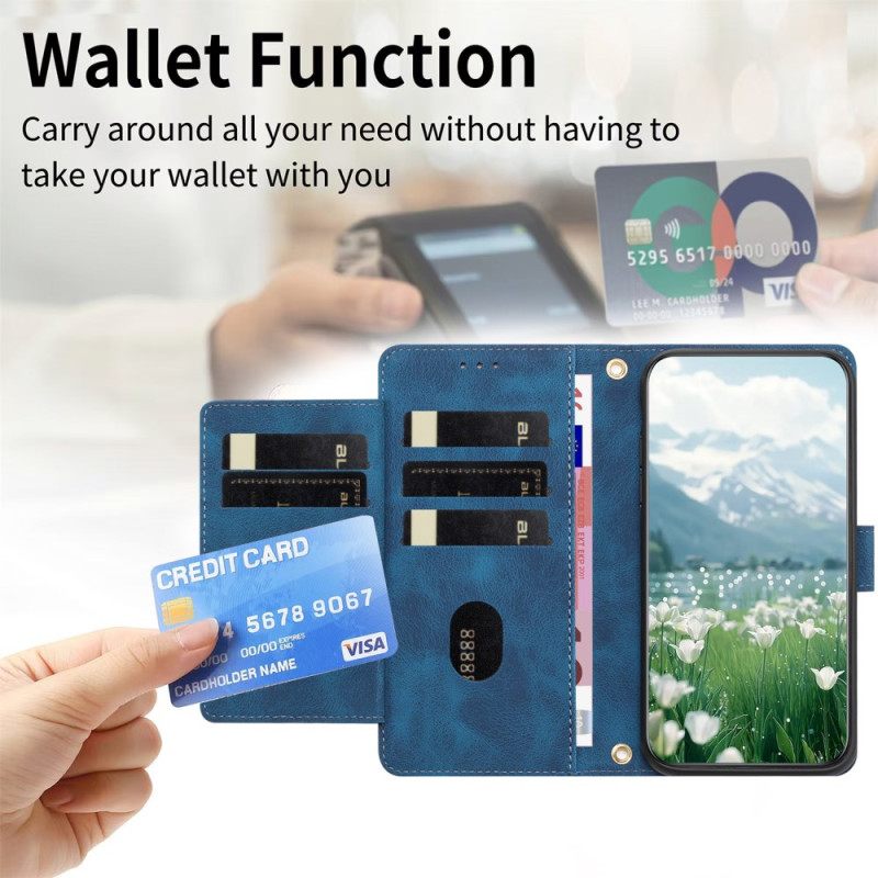 Δερματινη Θηκη Xiaomi 17 Pro Πορτοφόλι Με Σχέδιο Τουλίπας