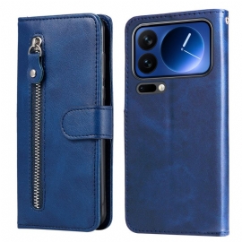 Δερματινη Θηκη Xiaomi 17 Pro Τσέπη Με Φερμουάρ