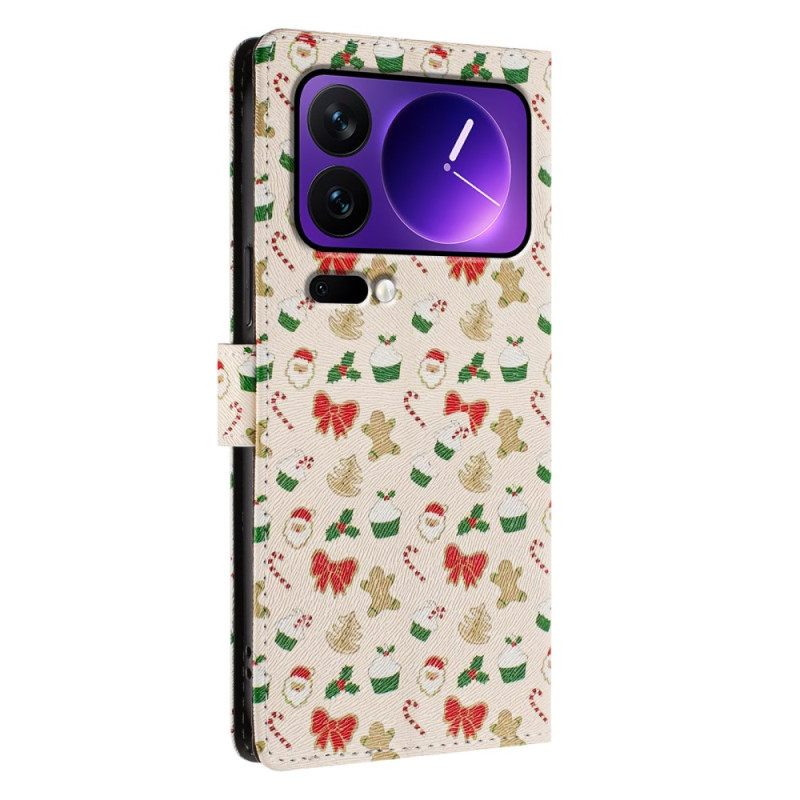 Δερματινη Θηκη Xiaomi 17 Pro Χριστούγεννα Σιλικόνης