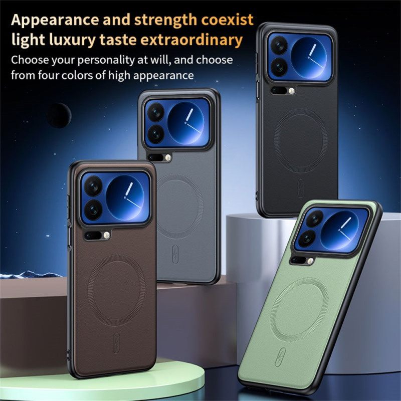 Κάλυμμα Xiaomi 17 Pro Μαγνητικό Κάλυμμα Από Τεχνητό Δέρμα Σιλικόνης