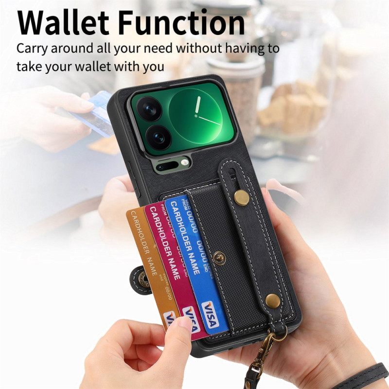 Κάλυμμα Xiaomi 17 Pro Θέσεις Κάρτας Και Λουράκι