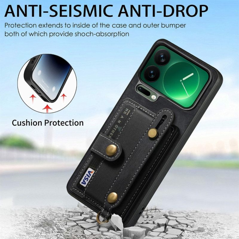 Κάλυμμα Xiaomi 17 Pro Θήκη Καρτών Και Βάση Στήριξης Σιλικόνης