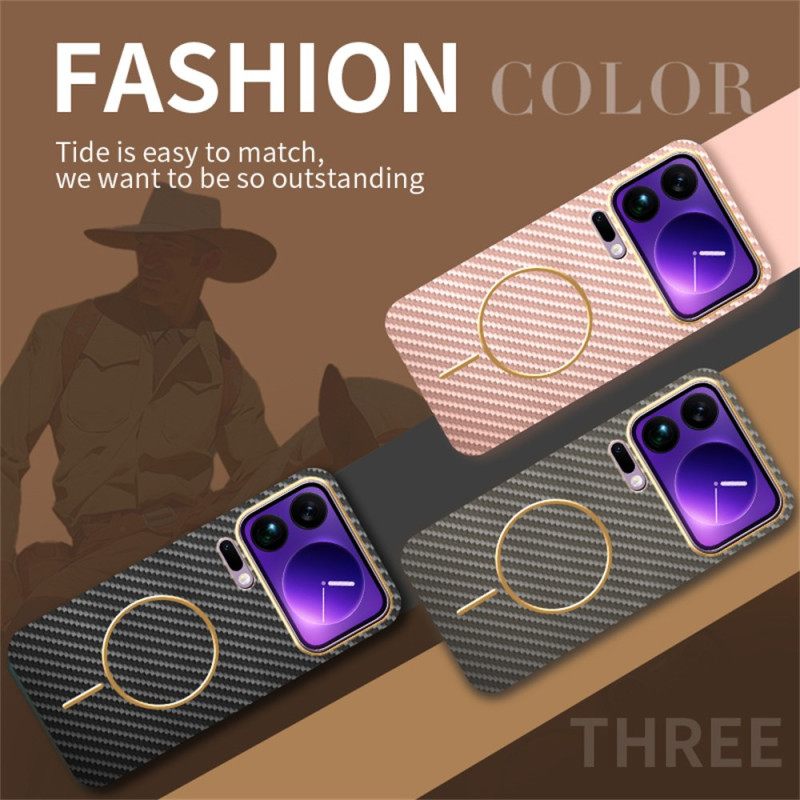 Κάλυμμα Xiaomi 17 Pro Υφή Ανθρακονημάτων Σιλικόνης