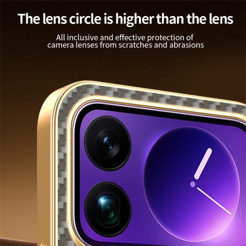 Κάλυμμα Xiaomi 17 Pro Υφή Ανθρακονημάτων Σιλικόνης