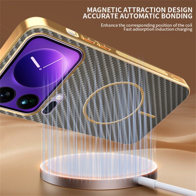 Κάλυμμα Xiaomi 17 Pro Υφή Ανθρακονημάτων Σιλικόνης