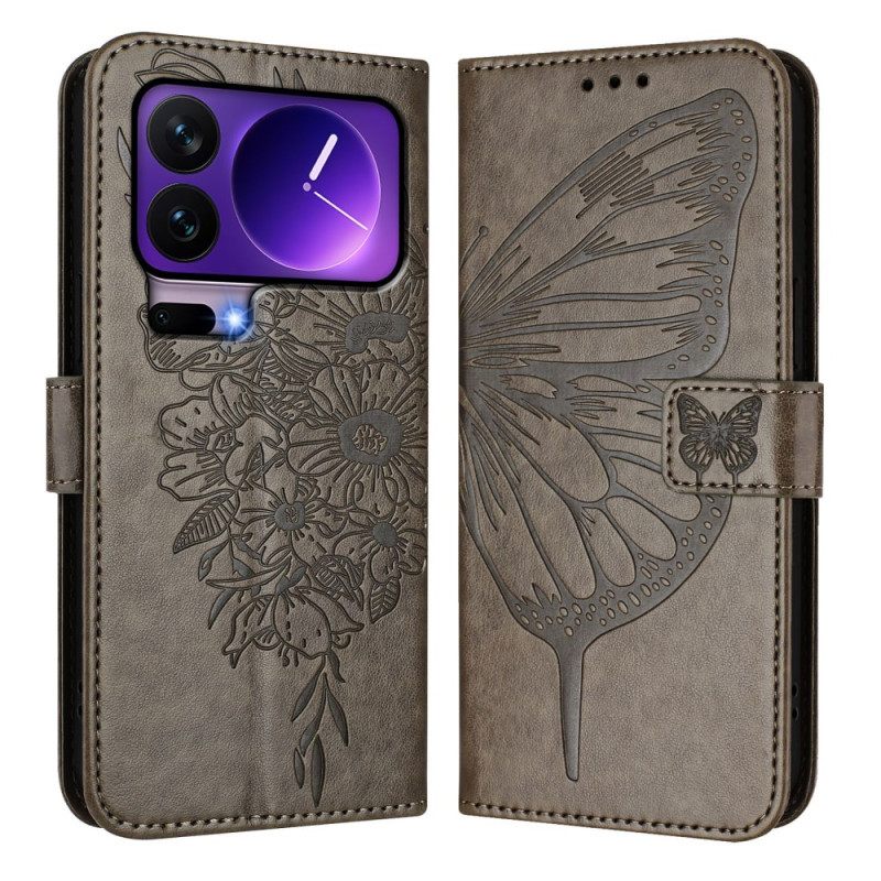 Θηκη Κινητου Xiaomi 17 Pro Θήκες Κινητών Σχέδιο Λουλουδιών Πεταλούδας