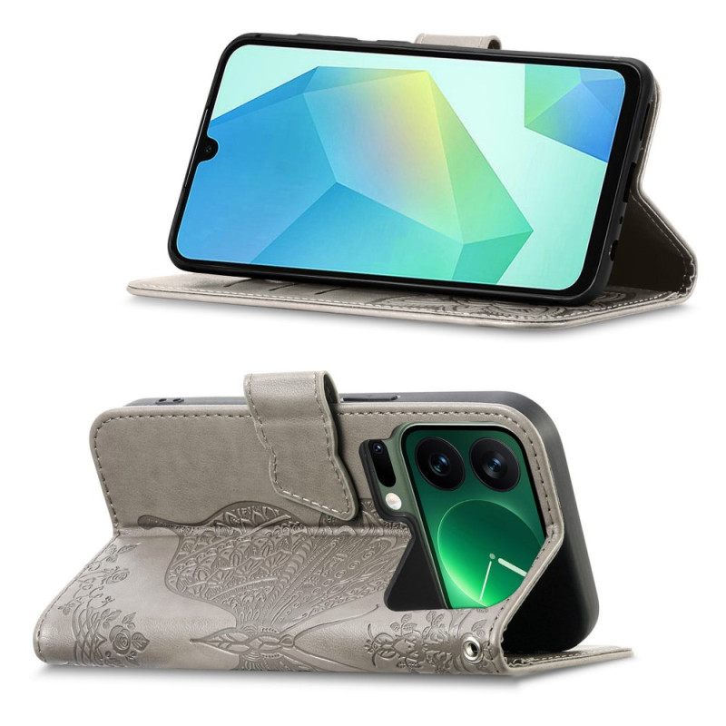 Θηκη Κινητου Xiaomi 17 Pro Θήκες Κινητών Τρισδιάστατη Πεταλούδα Και Στρας