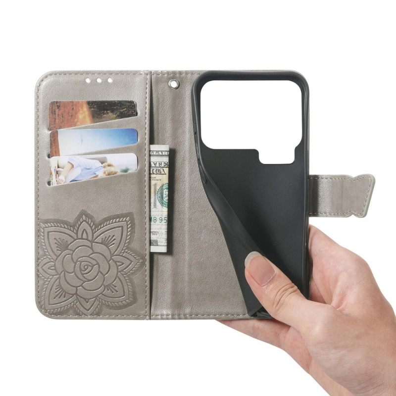 Θηκη Κινητου Xiaomi 17 Pro Θήκες Κινητών Τρισδιάστατη Πεταλούδα Και Στρας