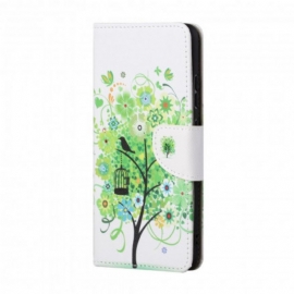 δερματινη θηκη Xiaomi Redmi Note 10 Pro Πράσινο Δέντρο