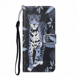 Κάλυμμα Xiaomi Redmi Note 10 Pro με κορδονι Strappy Leopard