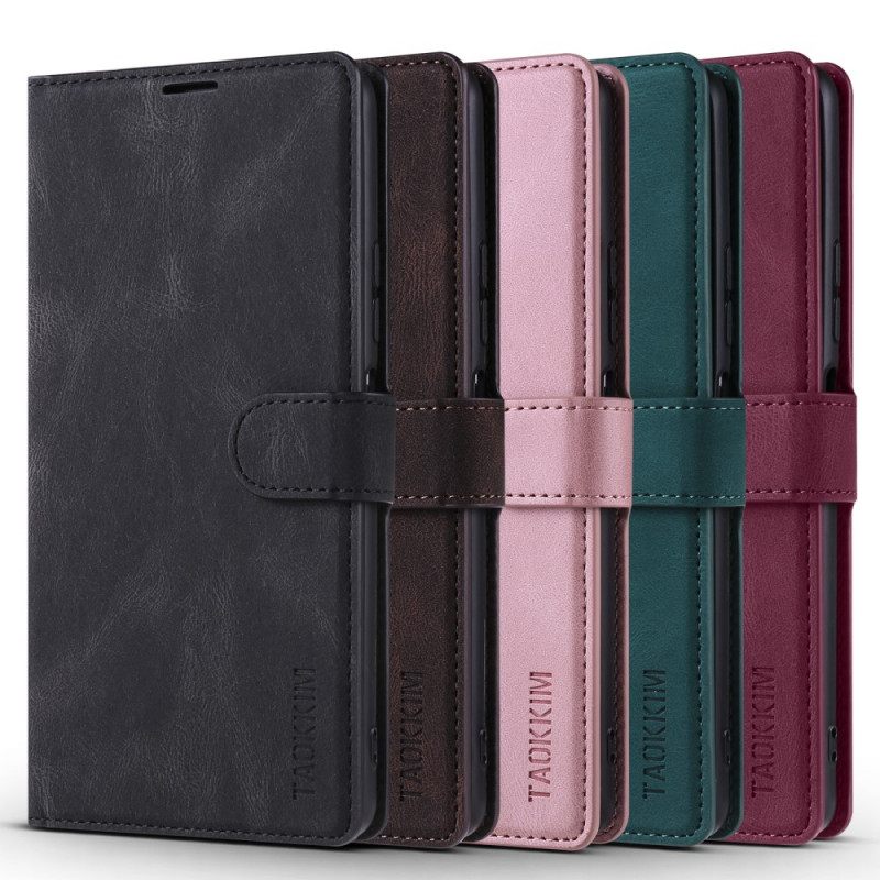 Κάλυμμα Xiaomi Redmi Note 10 Pro Taokkim Δερμάτινο Στυλ