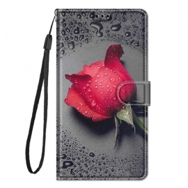 Κάλυμμα Xiaomi Redmi Note 10 Pro Τριαντάφυλλα Με Λουράκι