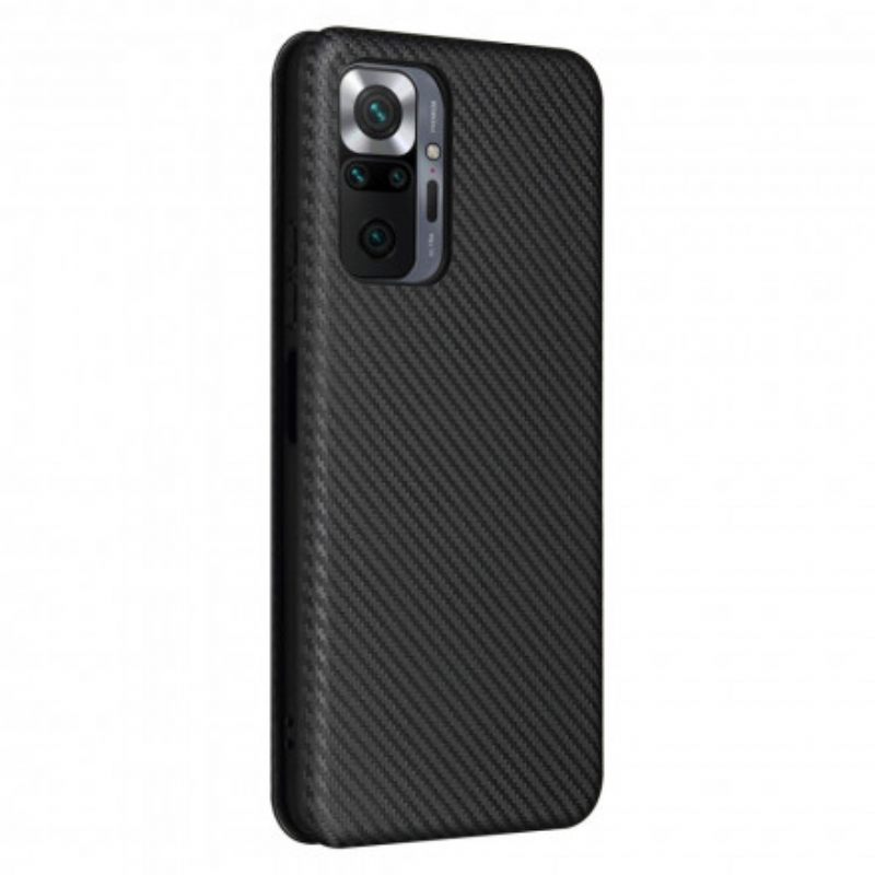 θηκη κινητου Xiaomi Redmi Note 10 Pro Θήκη Flip Ανθρακονήματα Με Δακτύλιο Στήριξης