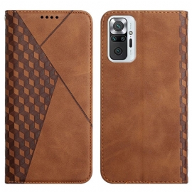 θηκη κινητου Xiaomi Redmi Note 10 Pro Θήκη Flip Geo Leather Effect