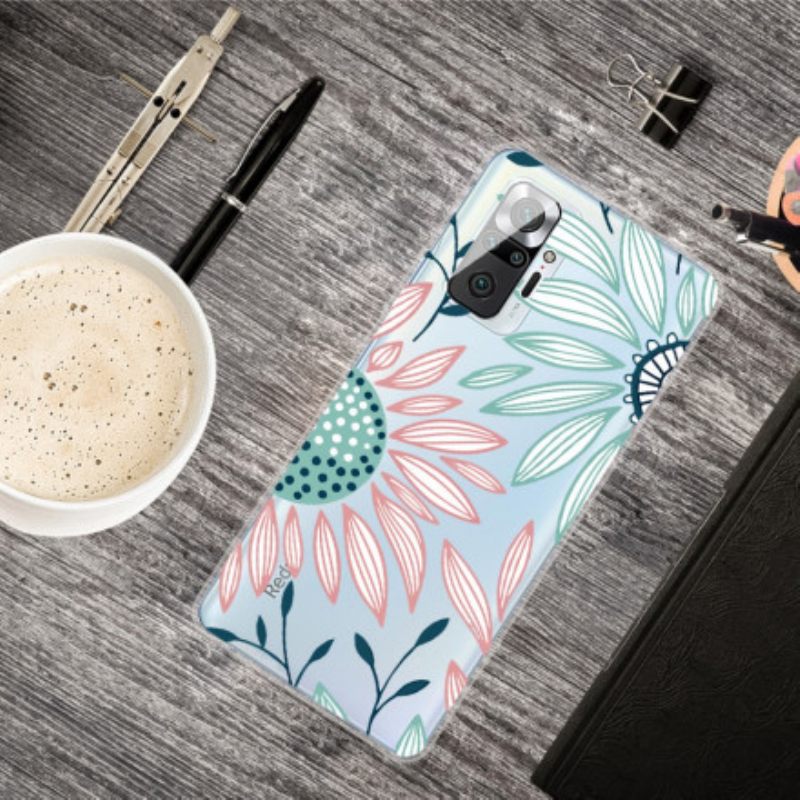 Θήκη Xiaomi Redmi Note 10 Pro Διαφανές Ένα Λουλούδι