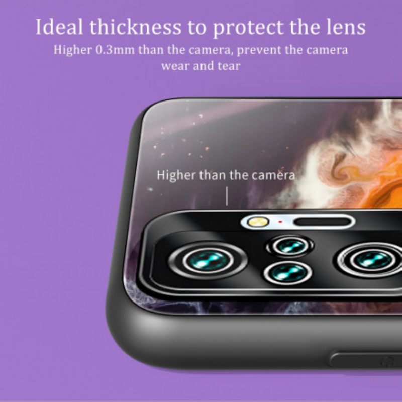 Θήκη Xiaomi Redmi Note 10 Pro Χρώματα Σχεδίασης Σκληρυμένου Γυαλιού