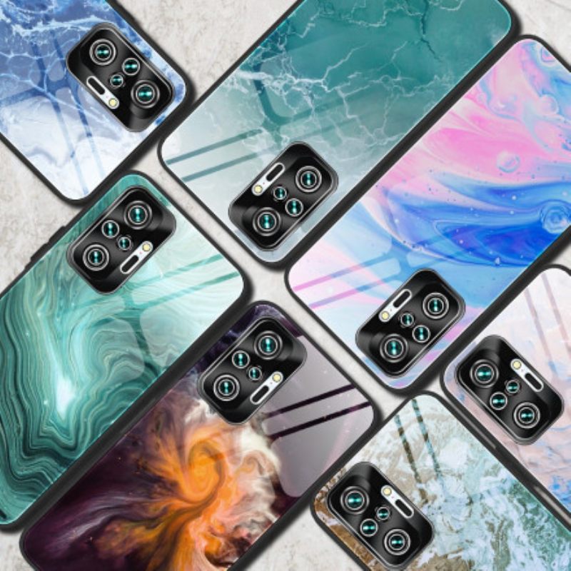 Θήκη Xiaomi Redmi Note 10 Pro Χρώματα Σχεδίασης Σκληρυμένου Γυαλιού