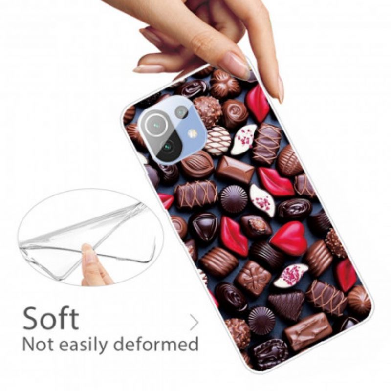 θηκη κινητου Xiaomi Mi 11 Pro Εύκαμπτη Σοκολάτα