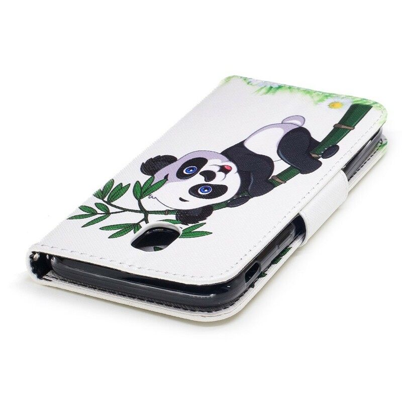 δερματινη θηκη Samsung Galaxy J5 2017 Panda On Bamboo