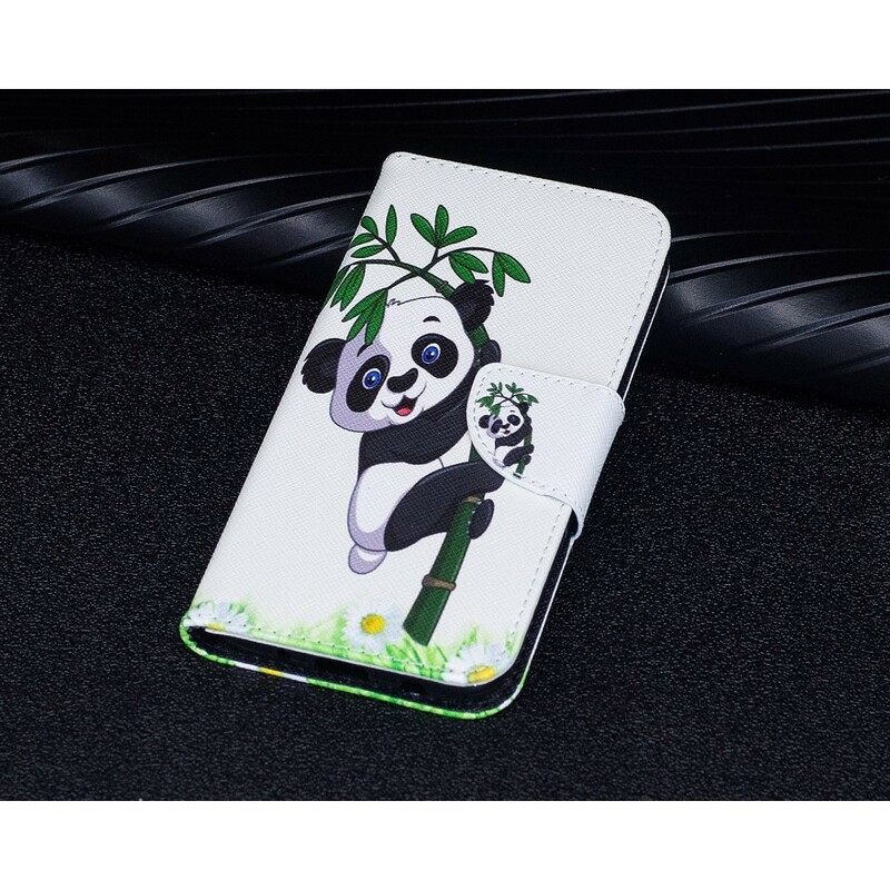 δερματινη θηκη Samsung Galaxy J5 2017 Panda On Bamboo