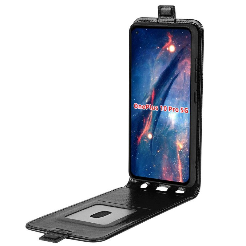 δερματινη θηκη OnePlus 10 Pro 5G Θήκη Flip Δερμάτινο Εφέ Κάθετου Πτερυγίου