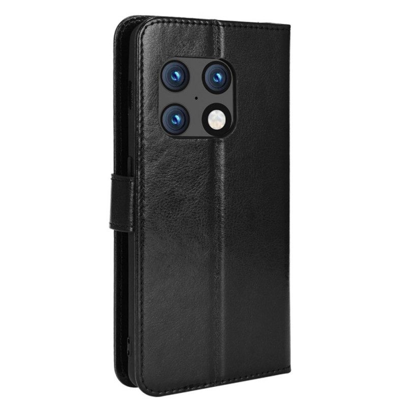 Κάλυμμα OnePlus 10 Pro 5G Λαμπερό Συνθετικό Δέρμα