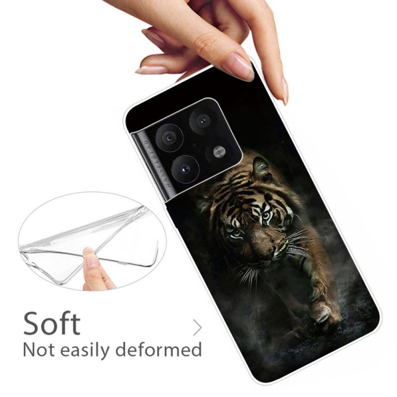 θηκη κινητου OnePlus 10 Pro 5G Ευέλικτη Τίγρη Στην Ομίχλη