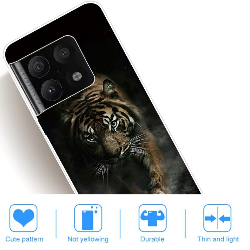 θηκη κινητου OnePlus 10 Pro 5G Ευέλικτη Τίγρη Στην Ομίχλη