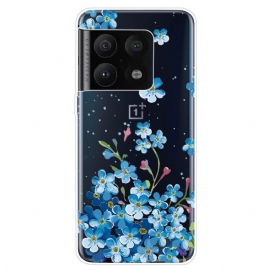 θηκη κινητου OnePlus 10 Pro 5G Μπλε Λουλούδια