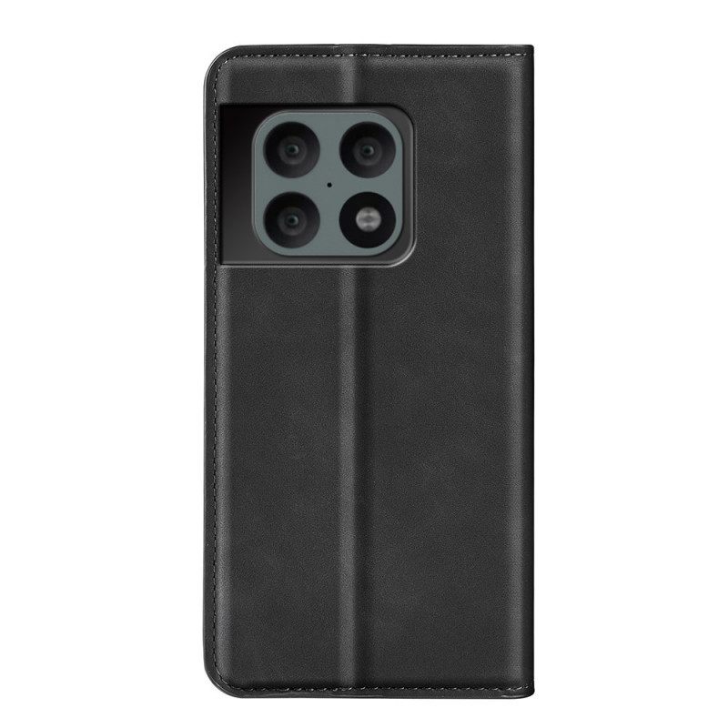 θηκη κινητου OnePlus 10 Pro 5G Θήκη Flip Εφέ Από Μαλακό Δέρμα Μετάξι