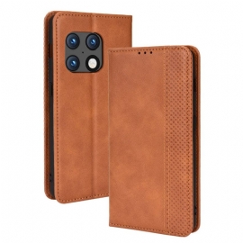θηκη κινητου OnePlus 10 Pro 5G Θήκη Flip Στυλιζαρισμένο Vintage Δερμάτινο Εφέ