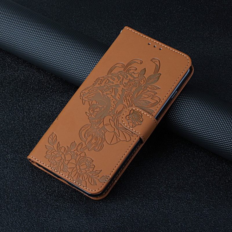 Κάλυμμα Xiaomi Mi 11i 5G / Poco F3 με κορδονι Μπαρόκ Τίγρη Με Λουράκι