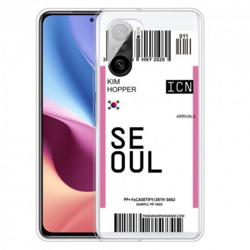 θηκη κινητου Xiaomi Mi 11i 5G / Poco F3 Κάρτα Επιβίβασης Για Σεούλ